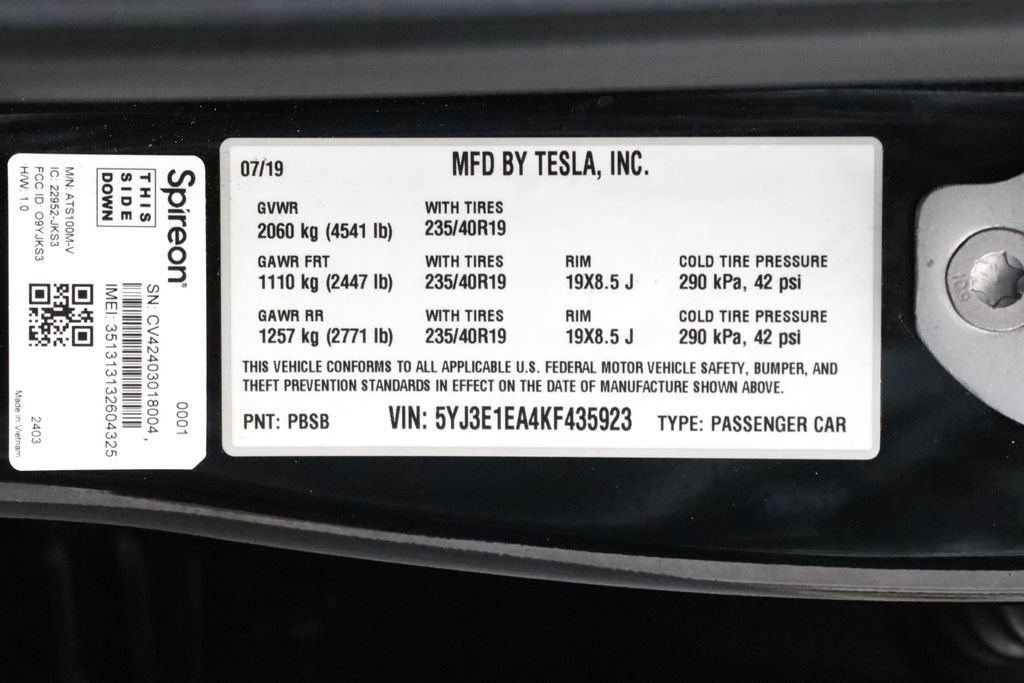 Used 2019 Tesla Model 3 Standard Range RWD image 33
