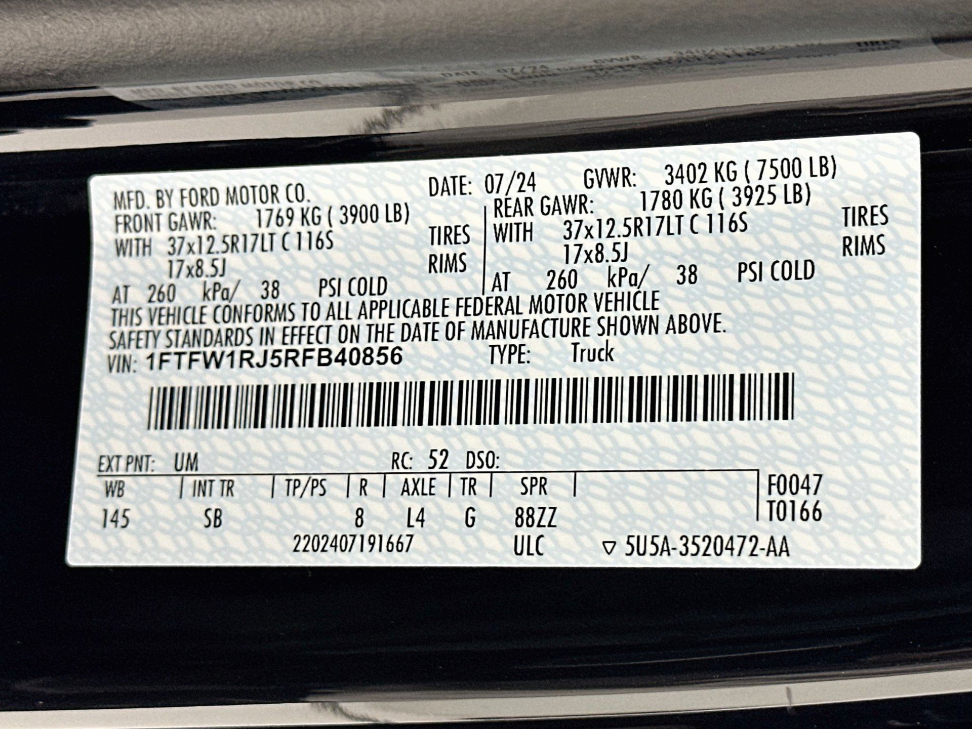 Used 2024 Ford F150 Raptor w/ Equipment Group 803A Raptor R AWD/4WD image 34