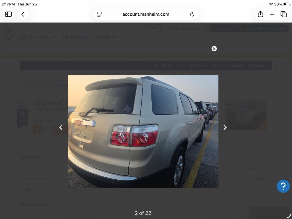 Used 2012 GMC Acadia SLE FWD image 2