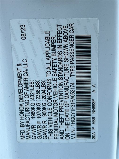 Used 2023 Honda Accord EX image 37