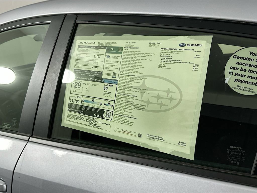 New 2026 Subaru Impreza RS image 12