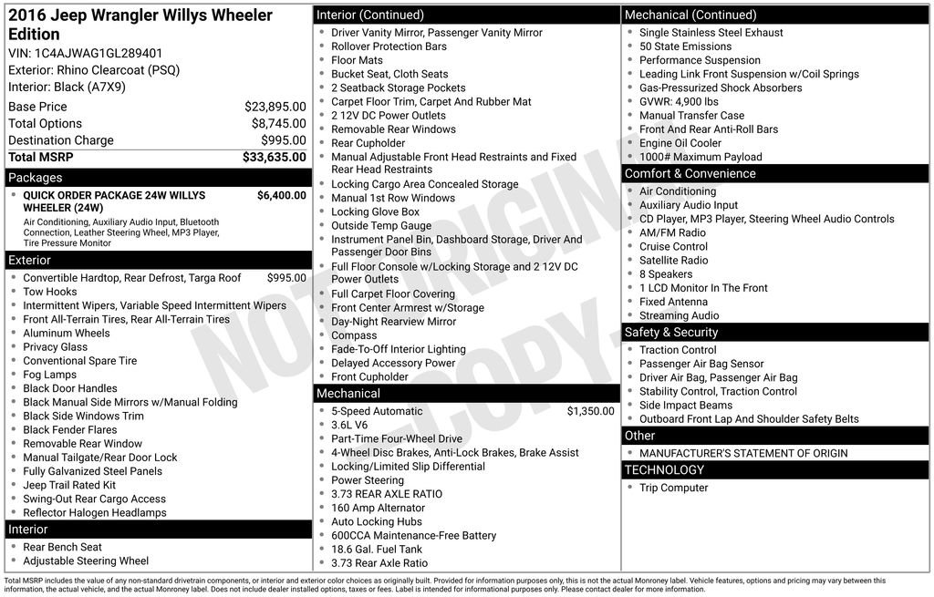 Used 2016 Jeep Wrangler Sport image 11