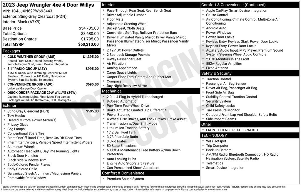 Used 2023 Jeep Wrangler Unlimited w/ Cold Weather Group image 44