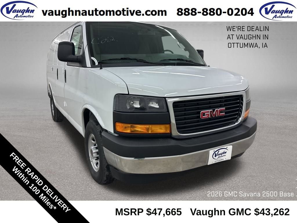 New 2026 GMC Savana 2500 w/ Driver Convenience Package