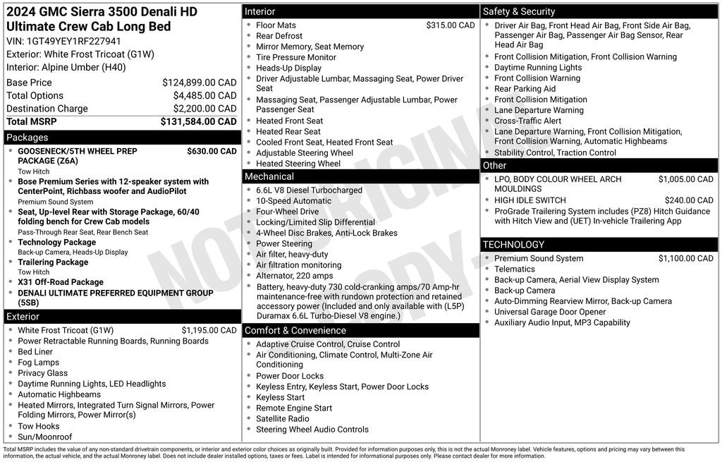 Used 2024 GMC Sierra 3500 Denali Ultimate AWD/4WD image 31