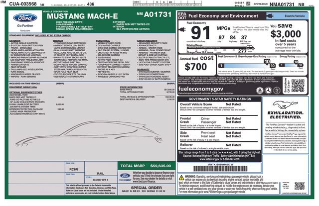 Used 2022 Ford Mustang Mach-E Premium AWD/4WD image 5