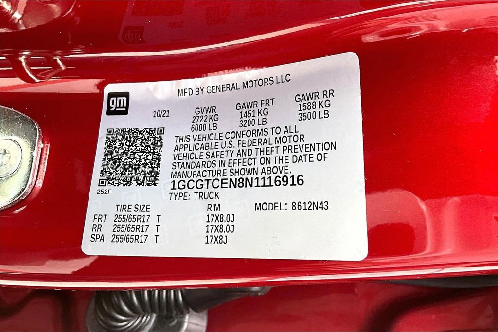 Used 2022 Chevrolet Colorado LT w/ LT Convenience Package image 20