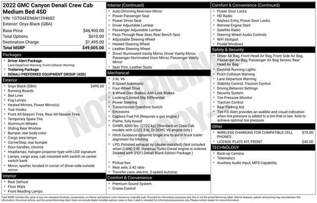 Used 2022 GMC Canyon Denali AWD/4WD image 34