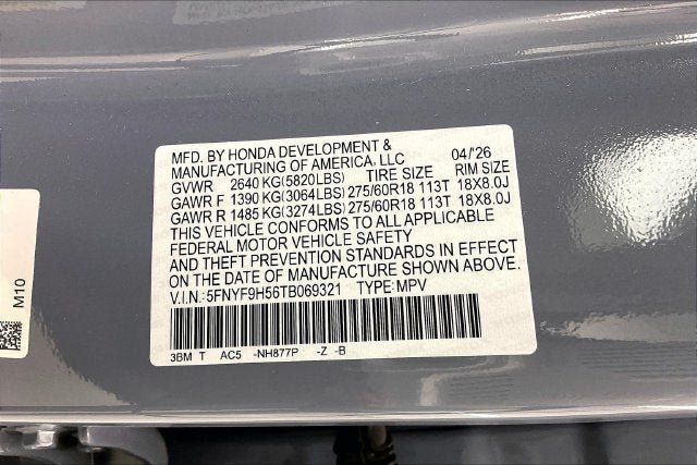 Certified 2026 Honda Passport TrailSport image 33