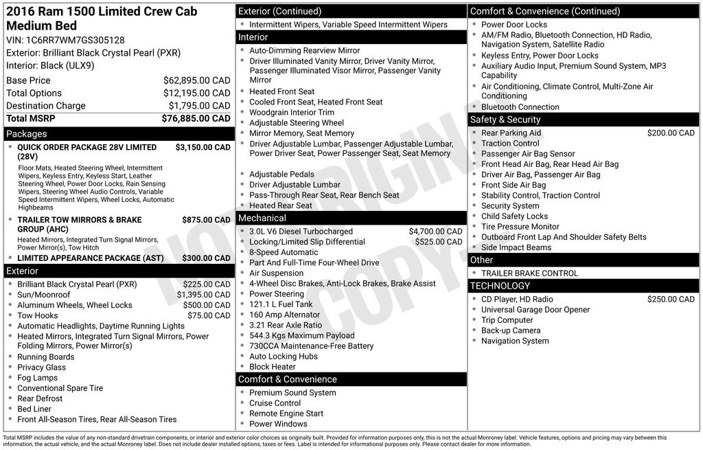 Used 2016 RAM 1500 Limited AWD/4WD image 5