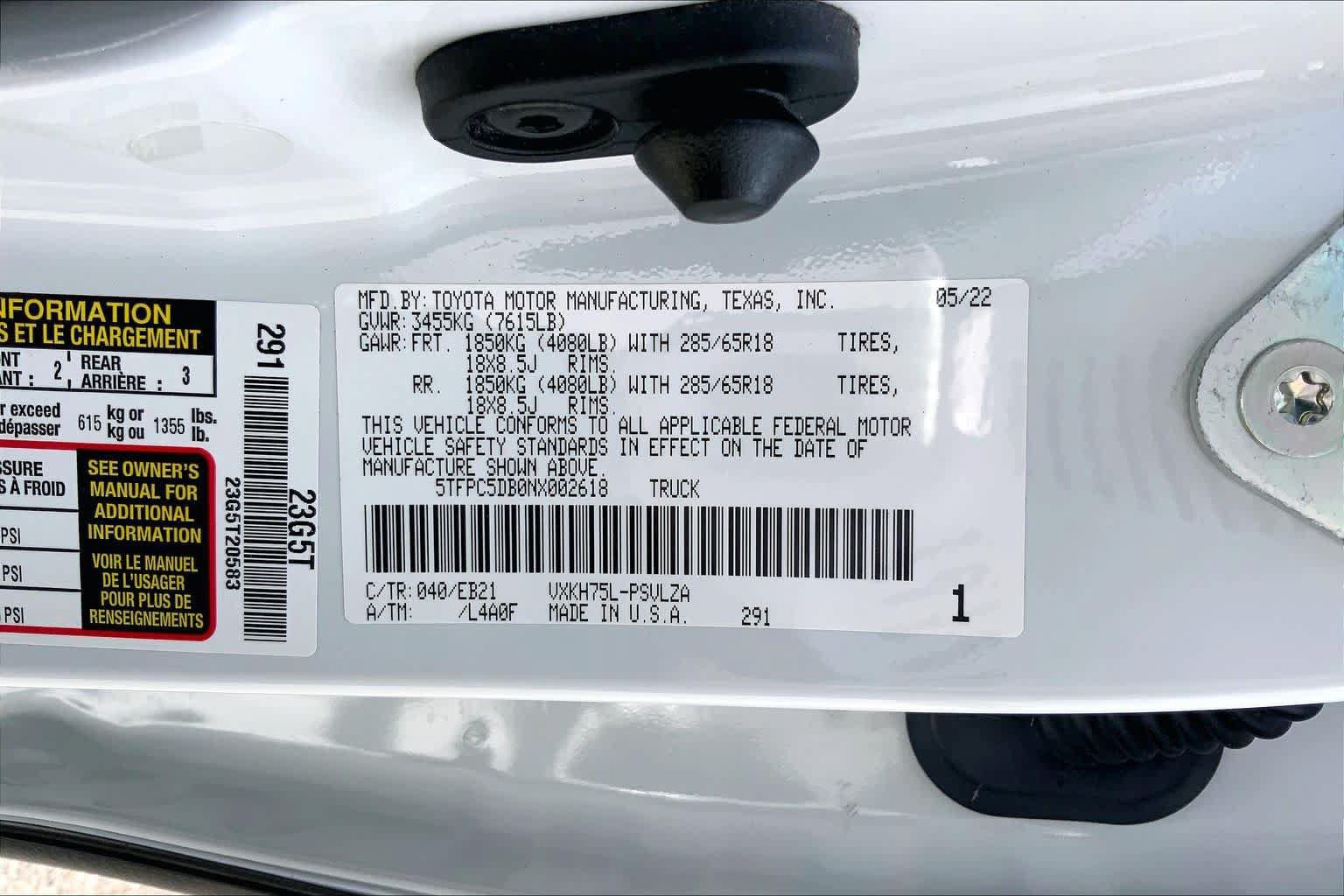 Used 2022 Toyota Tundra TRD Pro AWD/4WD image 36