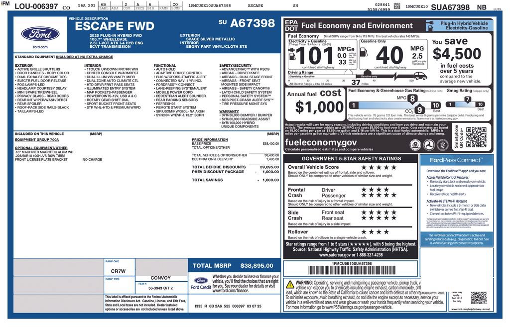 Used 2025 Ford Escape SE FWD image 33