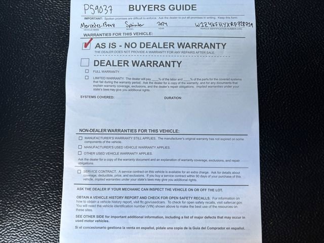 Used 2024 Mercedes-Benz Sprinter 2500 image 33