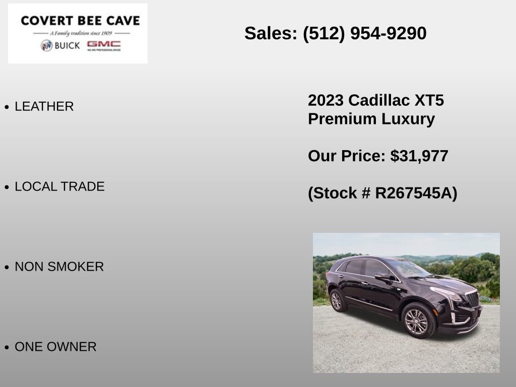 Used 2023 Cadillac XT5 Premium Luxury w/ LPO, Floor Liner Package FWD image 6
