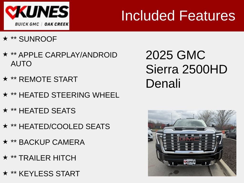 Used 2025 GMC Sierra 2500 Denali w/ Denali Reserve Package AWD/4WD image 2