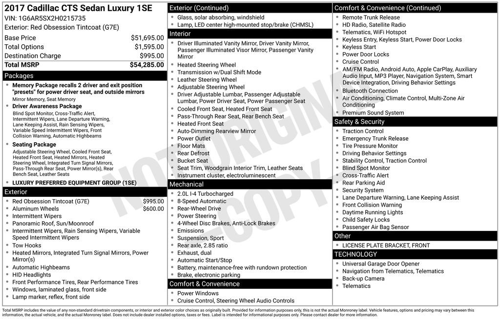 Used 2017 Cadillac CTS Luxury image 5