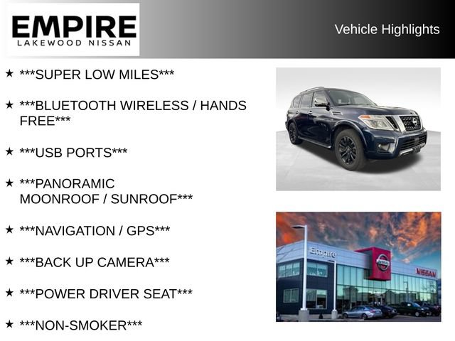Used 2019 Nissan Armada Platinum w/ Captain's Chairs Package AWD/4WD image 2