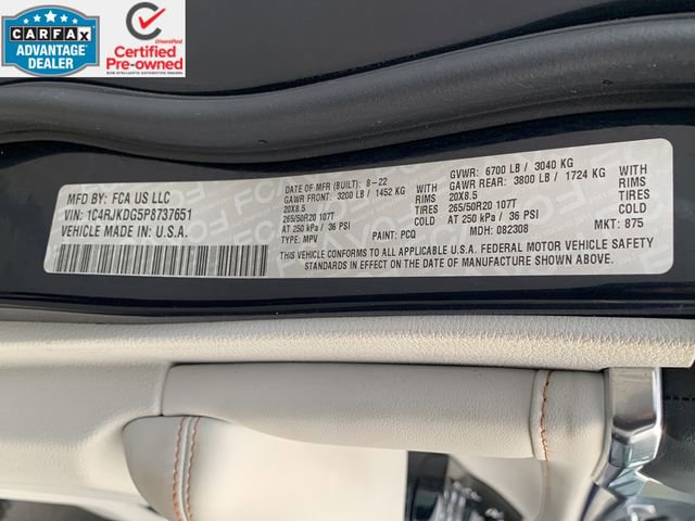 Certified 2023 Jeep Grand Cherokee L Overland image 44