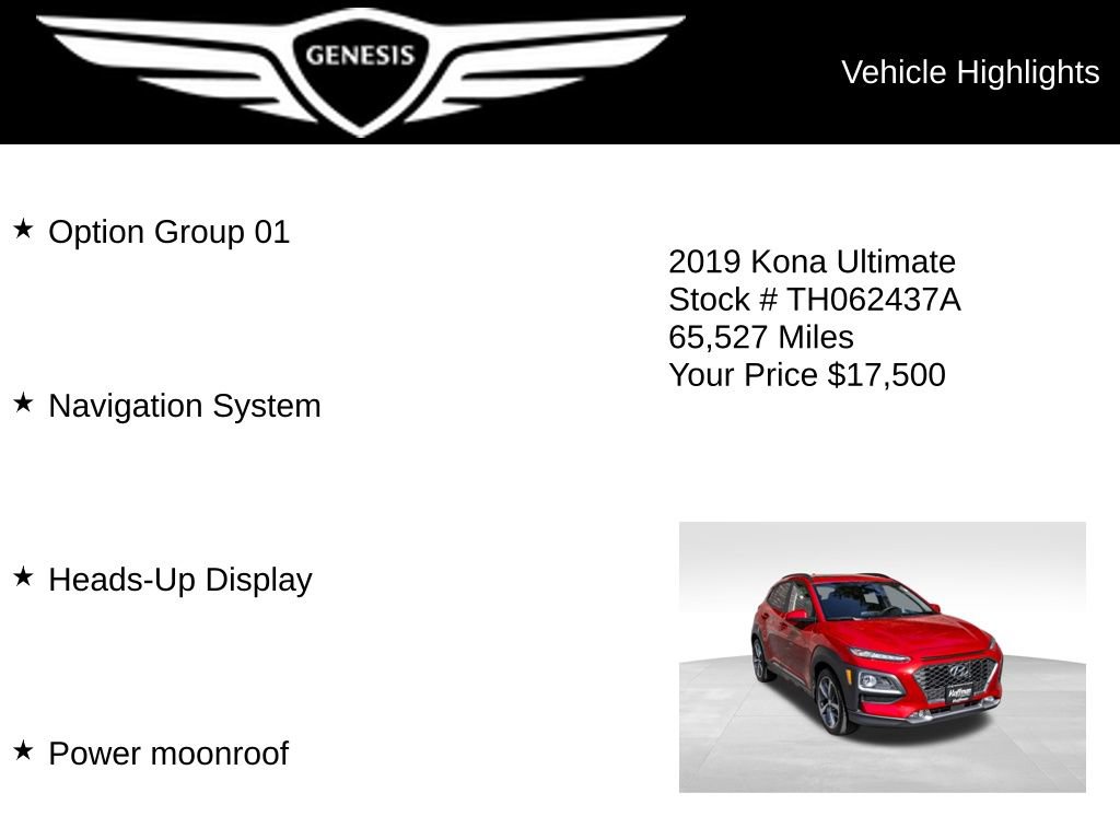 Used 2019 Hyundai Kona Ultimate AWD/4WD image 5