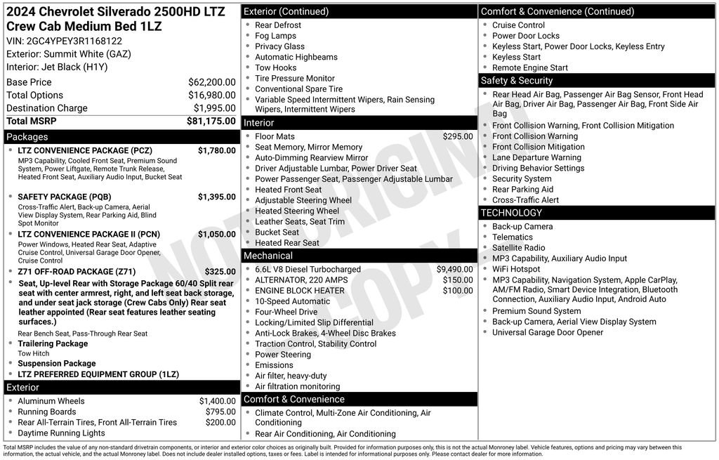 Used 2024 Chevrolet Silverado 2500 LTZ w/ LTZ Convenience Package AWD/4WD image 5