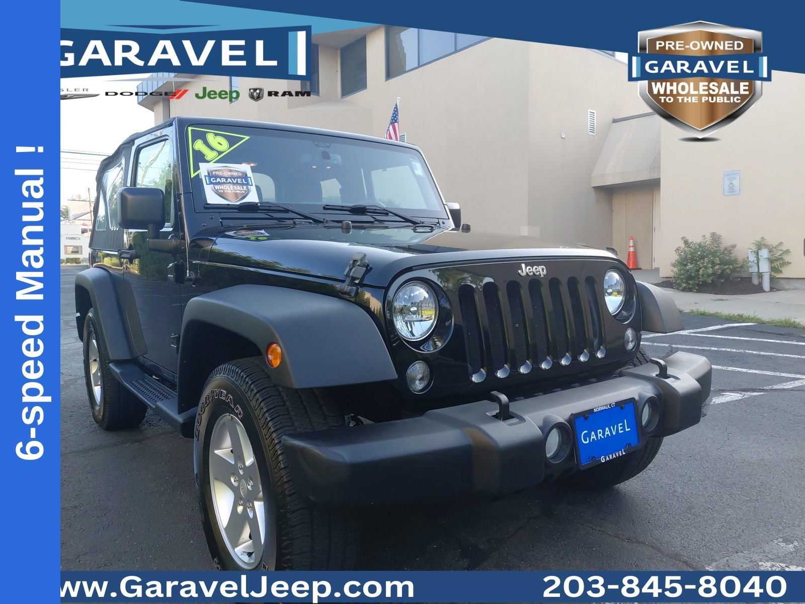 Used 2016 Jeep Wrangler Sport w/ Quick Order Package 23S AWD/4WD image 1