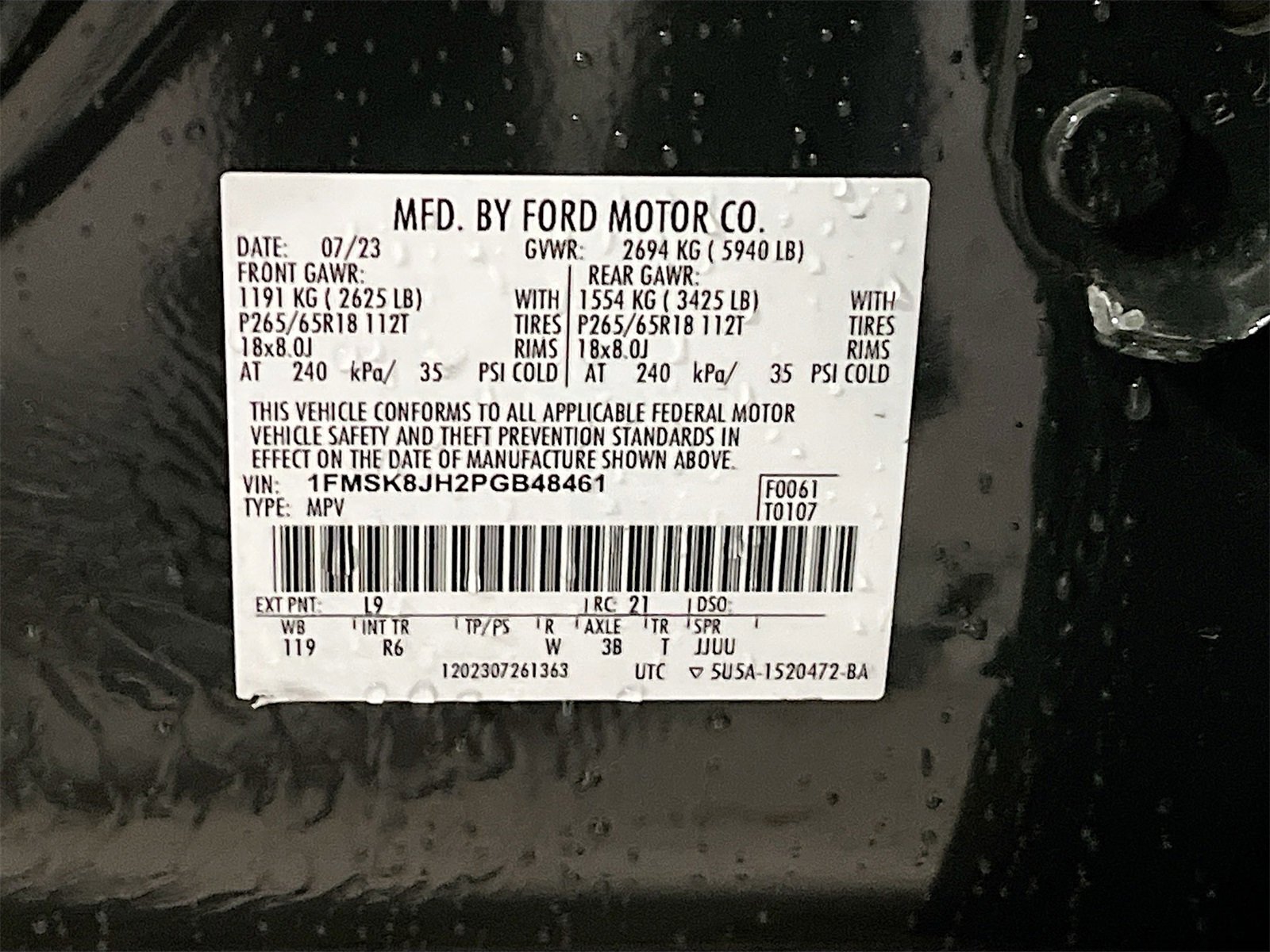 Used 2023 Ford Explorer Timberline w/ Timberline Technology Package image 35