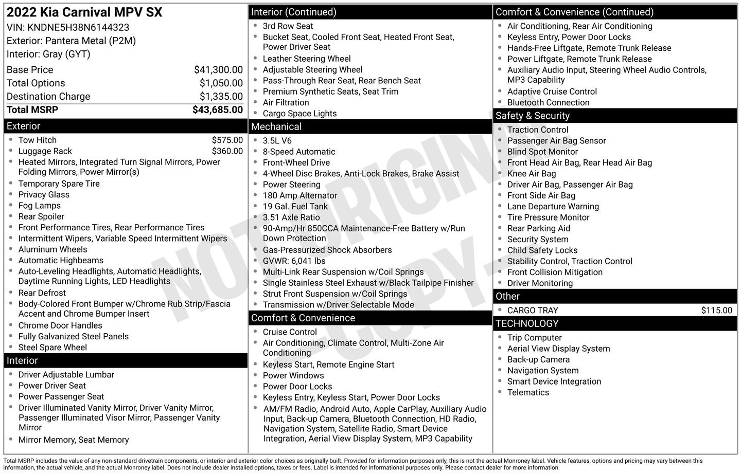 Used 2022 Kia Carnival SX image 31