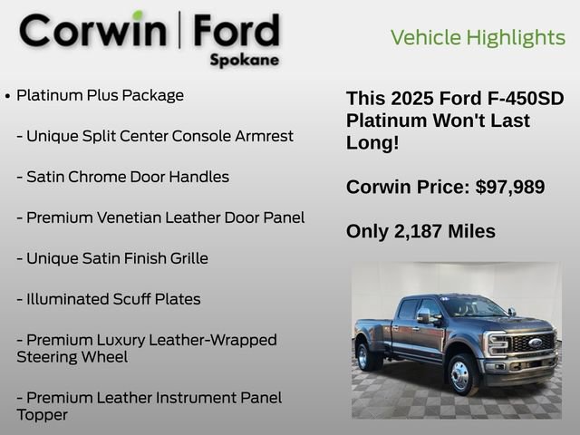 Used 2025 Ford F450 Platinum w/ Platinum Plus Package image 7