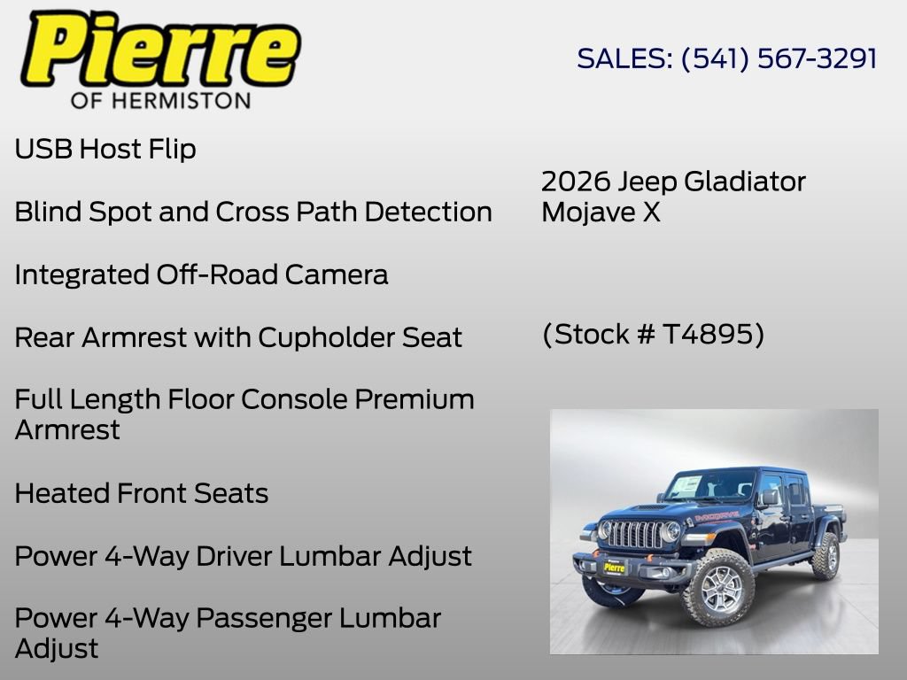 New 2026 Jeep Gladiator Mojave AWD/4WD image 36
