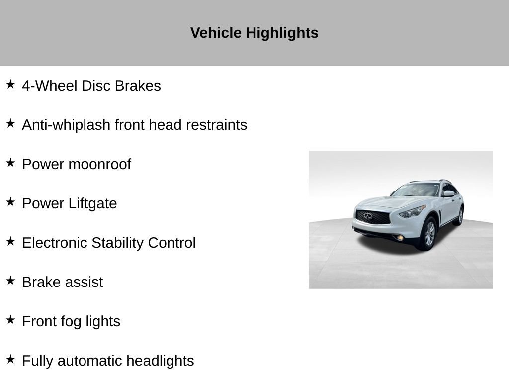 Used 2017 INFINITI QX70 AWD image 36