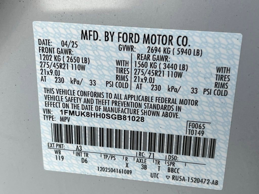 Used 2025 Ford Explorer Platinum w/ LUX Leather Package image 40