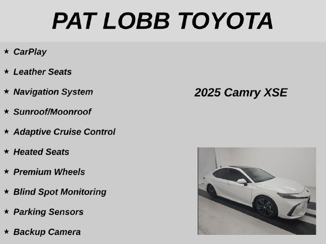 Used 2025 Toyota Camry XSE w/ Premium Plus Package FWD image 4