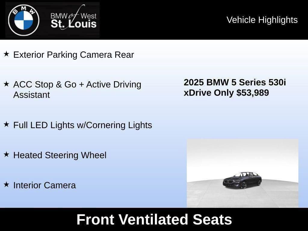 Used 2025 BMW 530i xDrive w/ Premium Package image 61