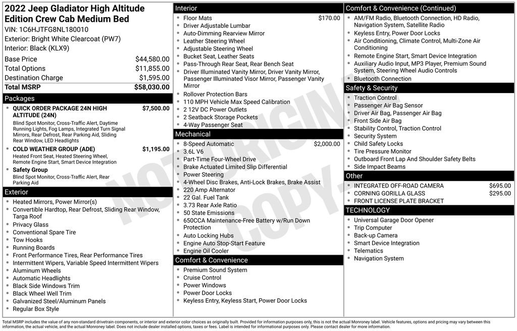 Used 2022 Jeep Gladiator Overland image 3