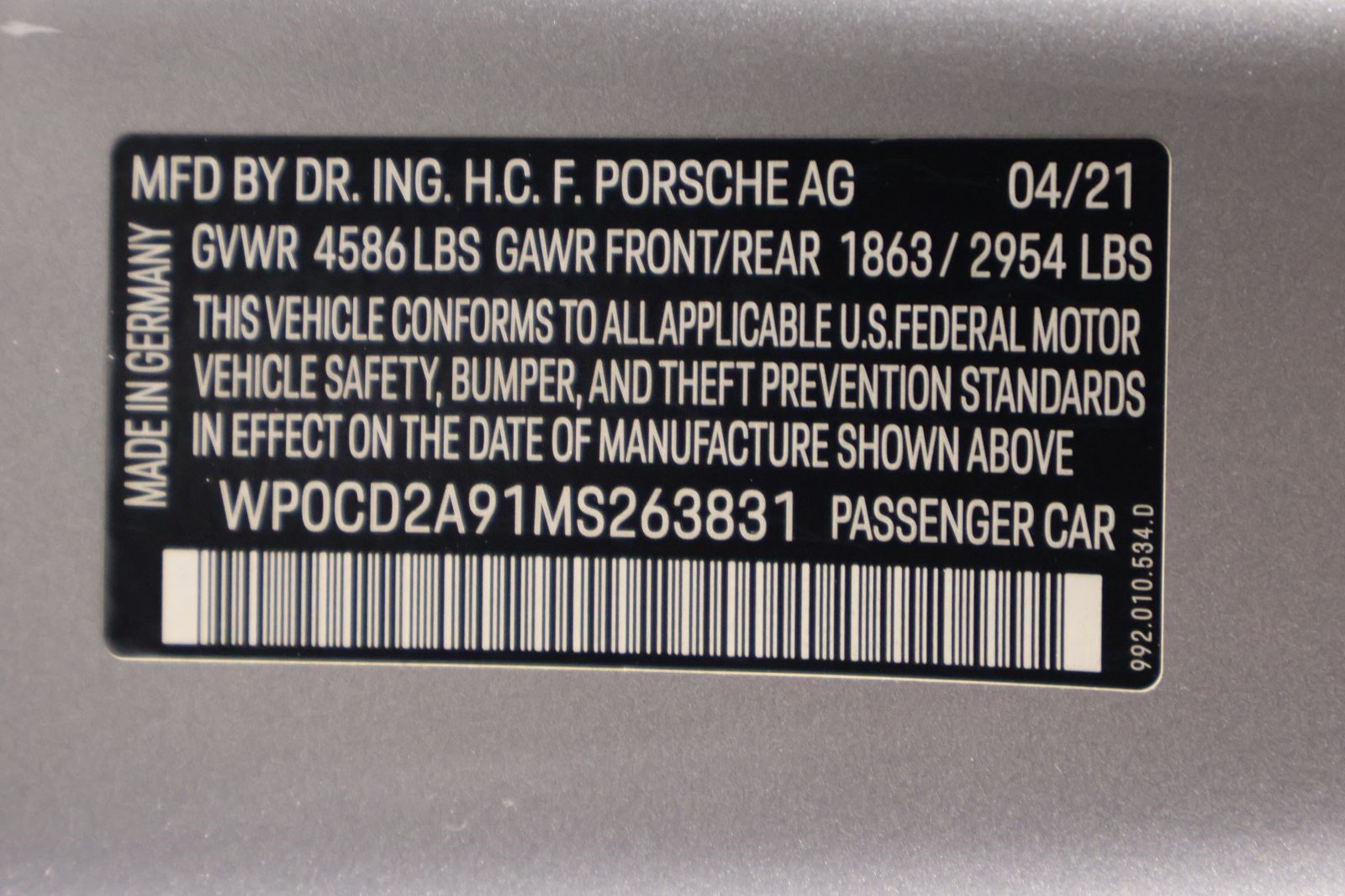 Certified 2021 Porsche 911 Turbo S AWD/4WD image 19