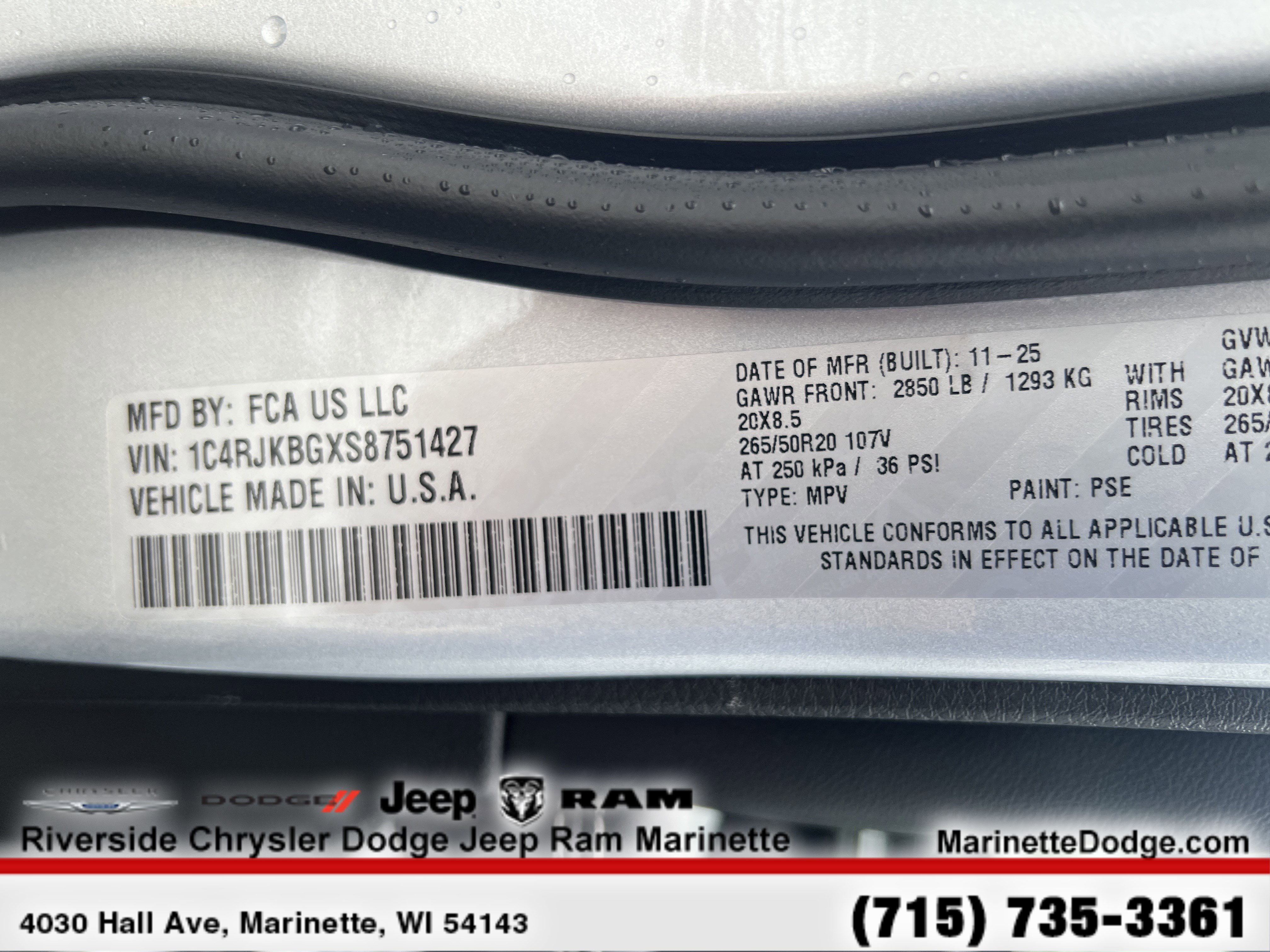 New 2025 Jeep Grand Cherokee L Limited w/ Black Appearance Package image 14