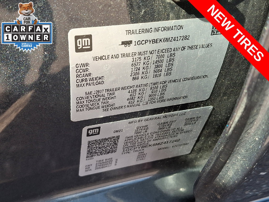 Used 2021 Chevrolet Silverado 1500 Custom w/ LPO, Dark Essentials Package AWD/4WD image 27