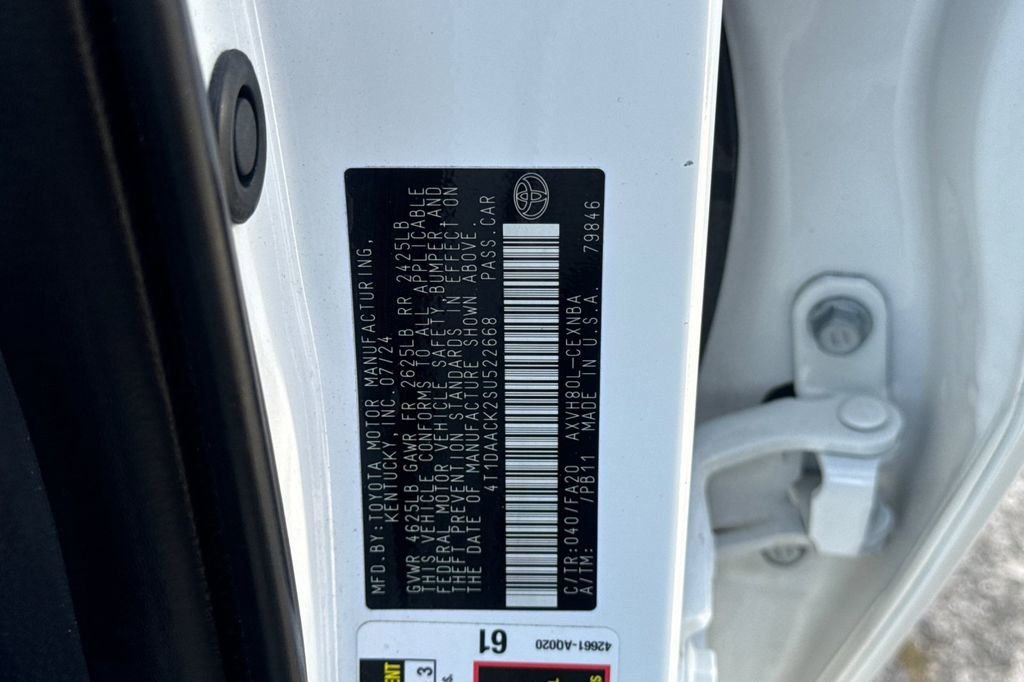 Certified 2025 Toyota Camry LE FWD image 28