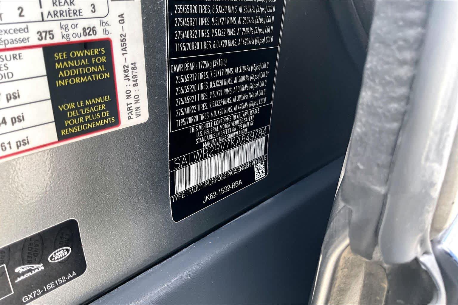 Used 2019 Land Rover Range Rover Sport HSE AWD/4WD image 33