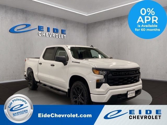 New 2026 Chevrolet Silverado 1500 Custom w/ Turbomax Blackout Package AWD/4WD image 1