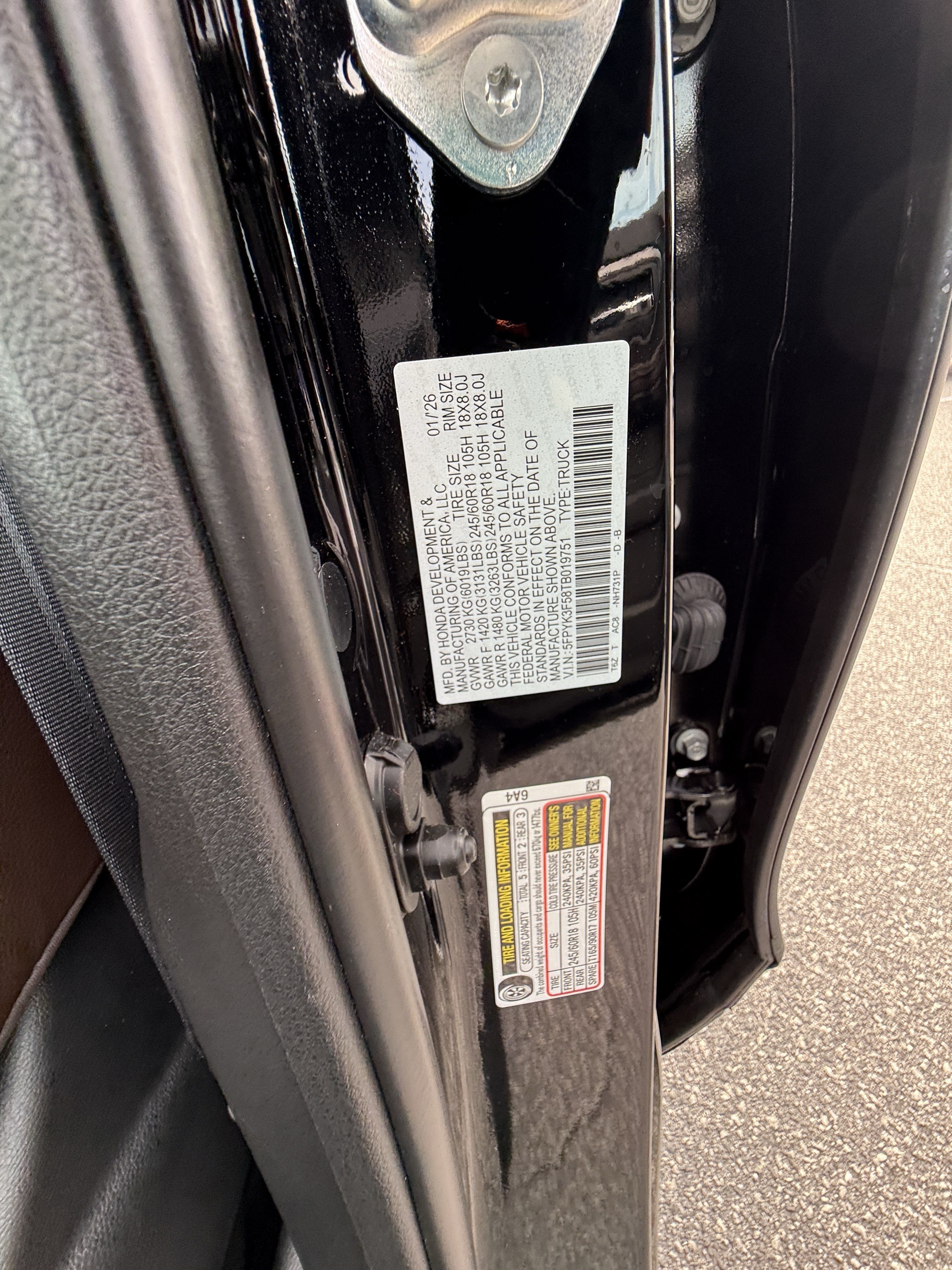 New 2026 Honda Ridgeline RTL image 37
