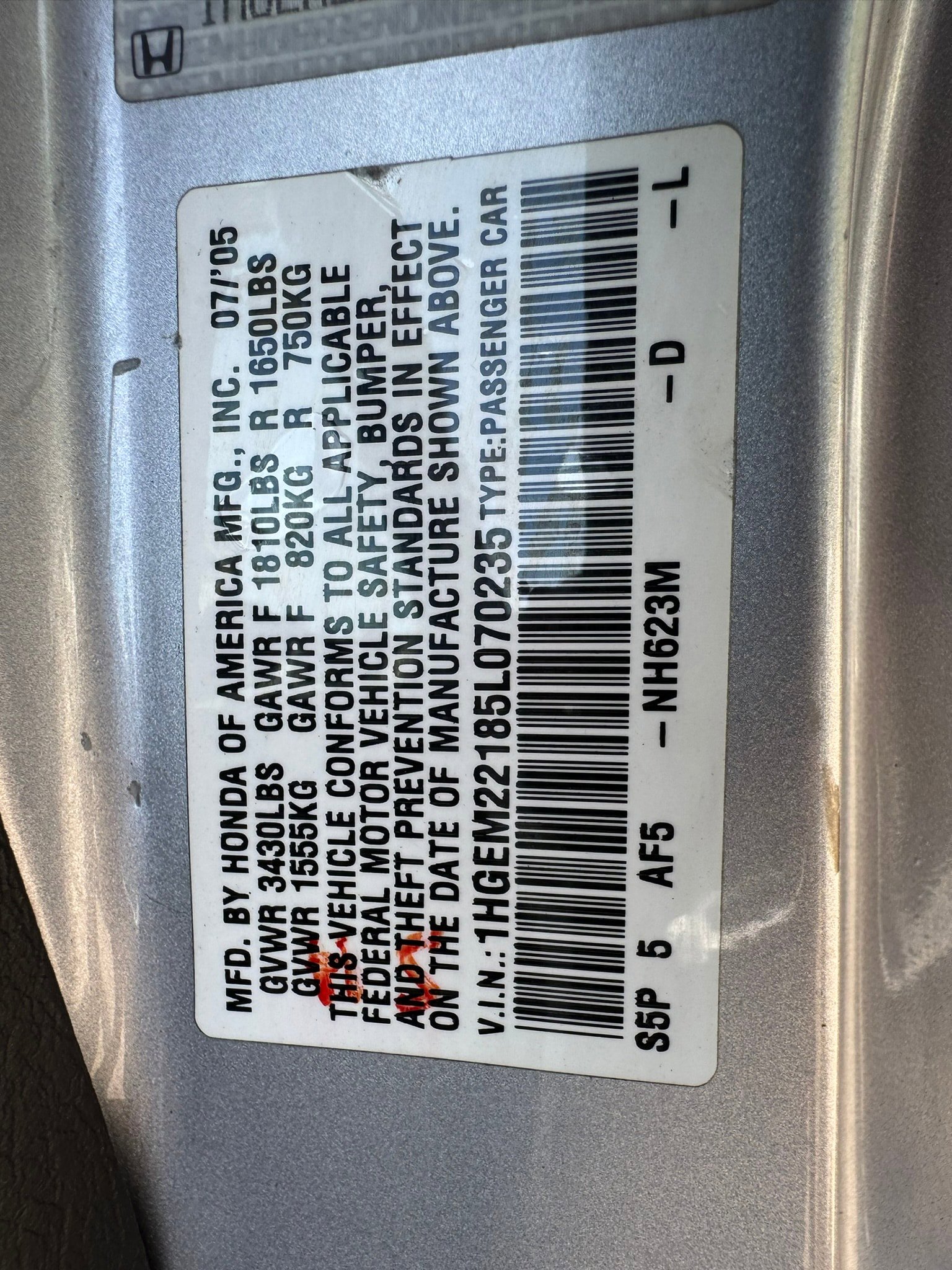Used 2005 Honda Civic VP image 19