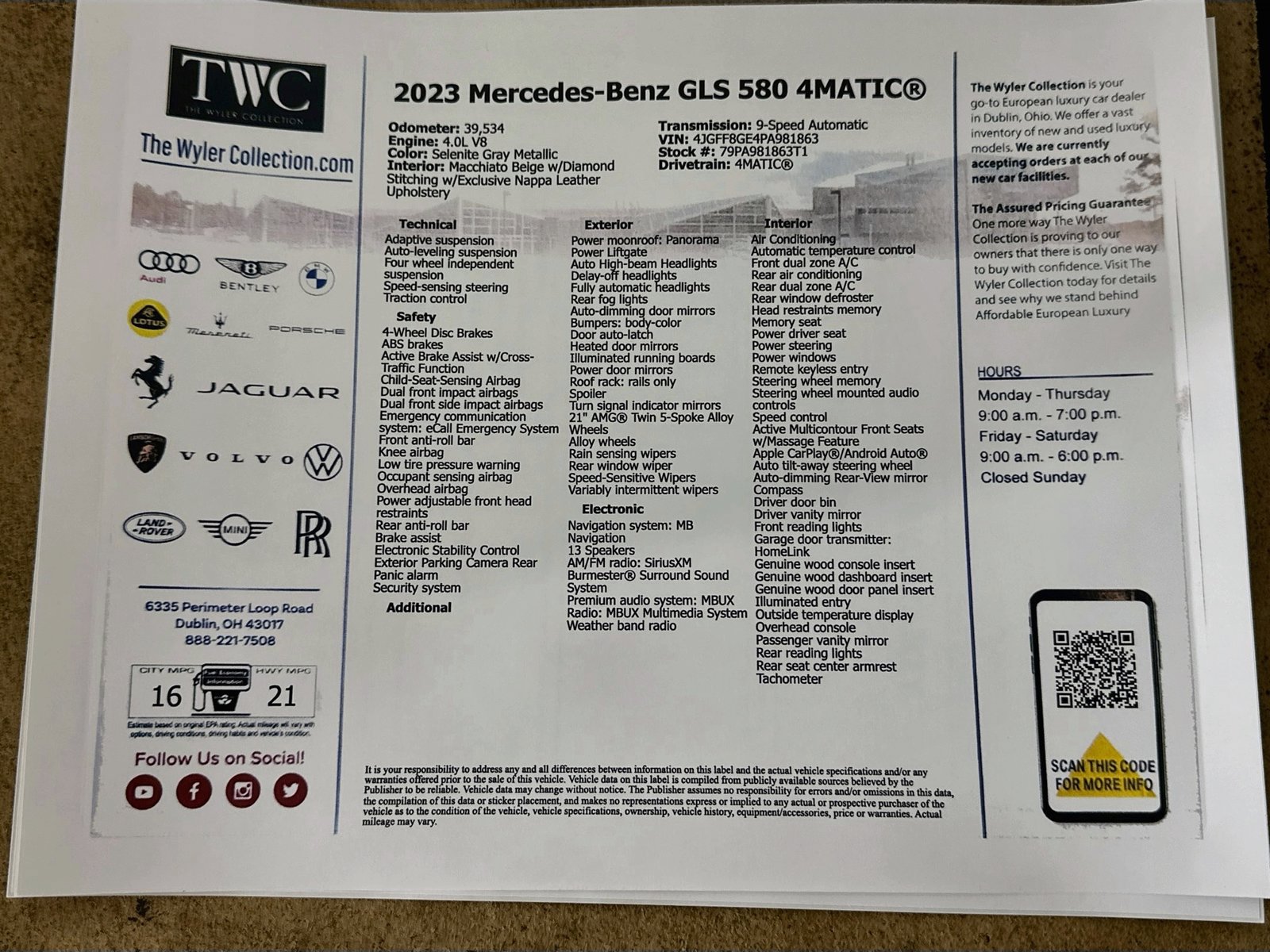 Used 2023 Mercedes-Benz GLS 580 4MATIC image 47