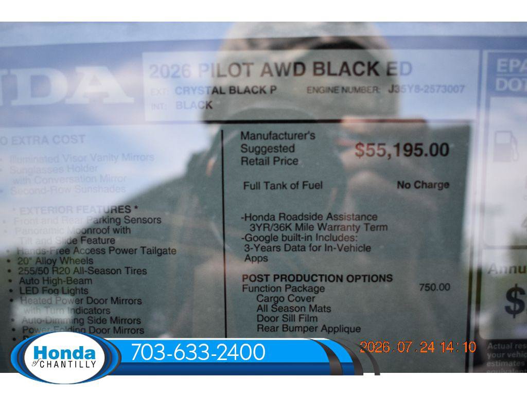 New 2026 Honda Pilot Black Edition image 39