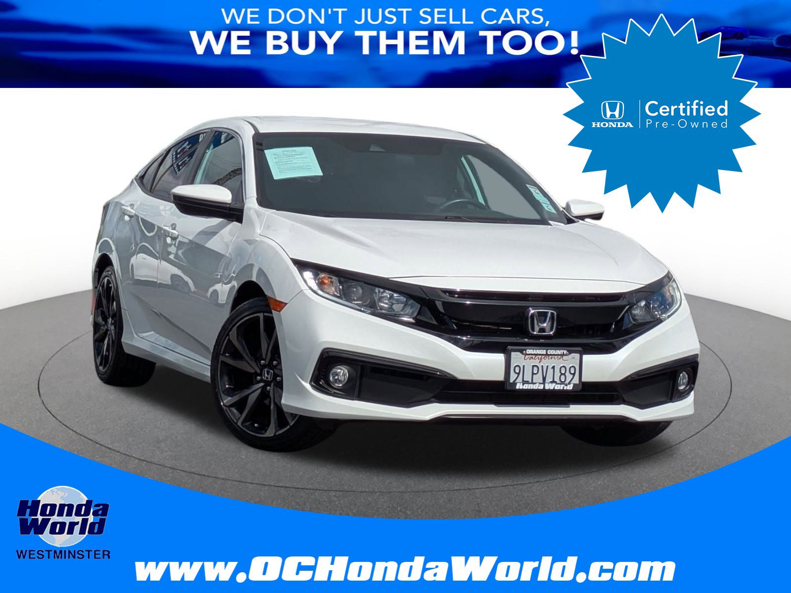 Certified 2021 Honda Civic Sport