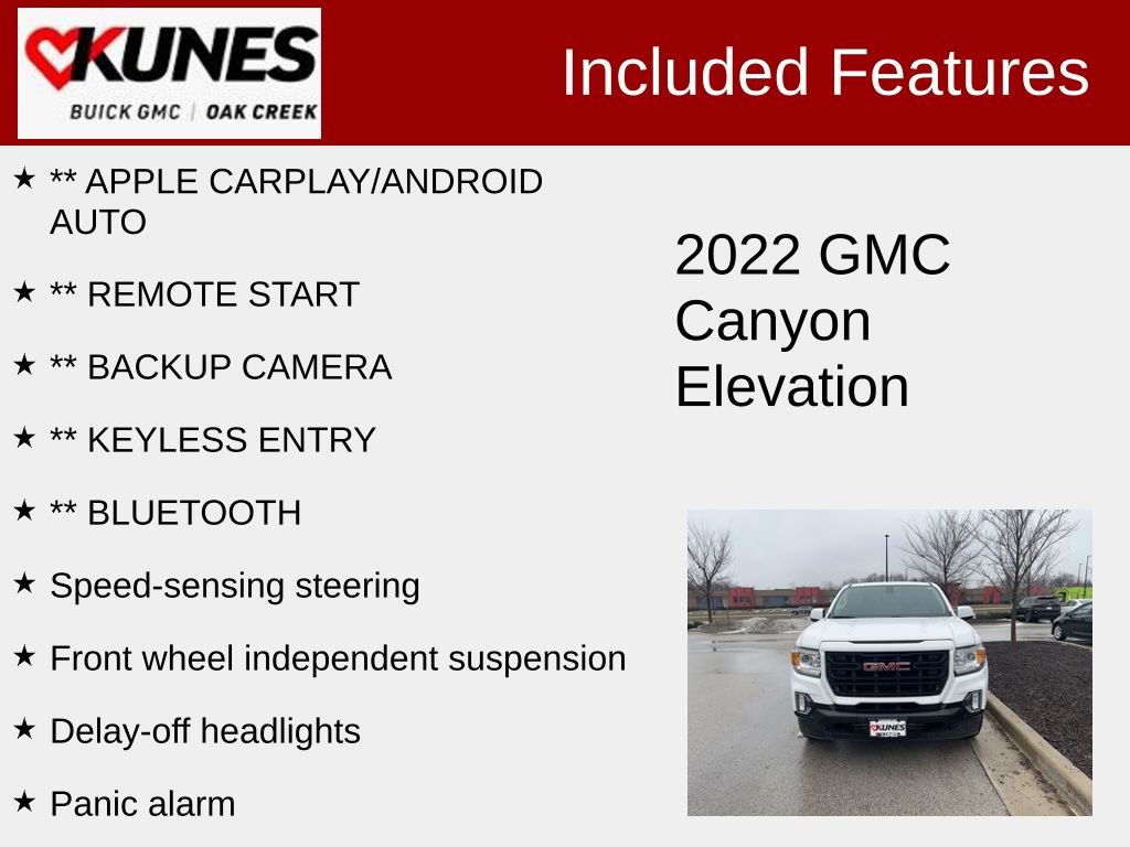 Used 2022 GMC Canyon Elevation image 2