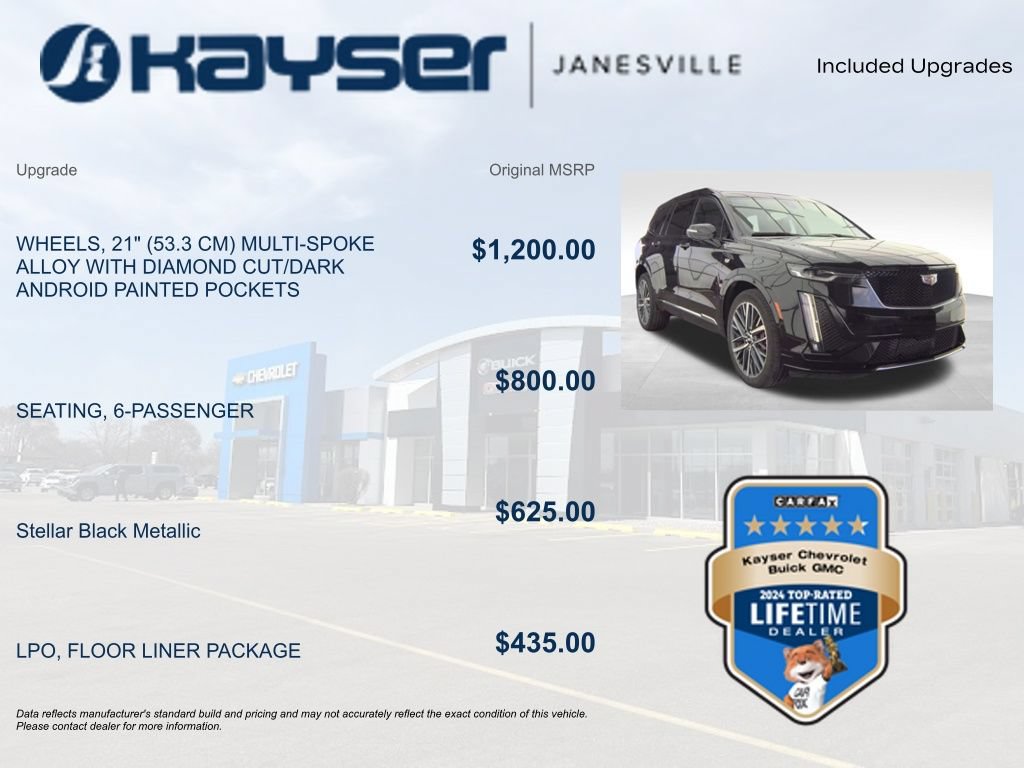 Used 2024 Cadillac XT6 Sport w/ LPO, Floor Liner Package AWD/4WD image 2