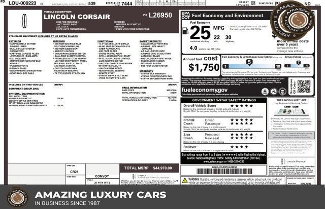 Used 2023 Lincoln Corsair Reserve