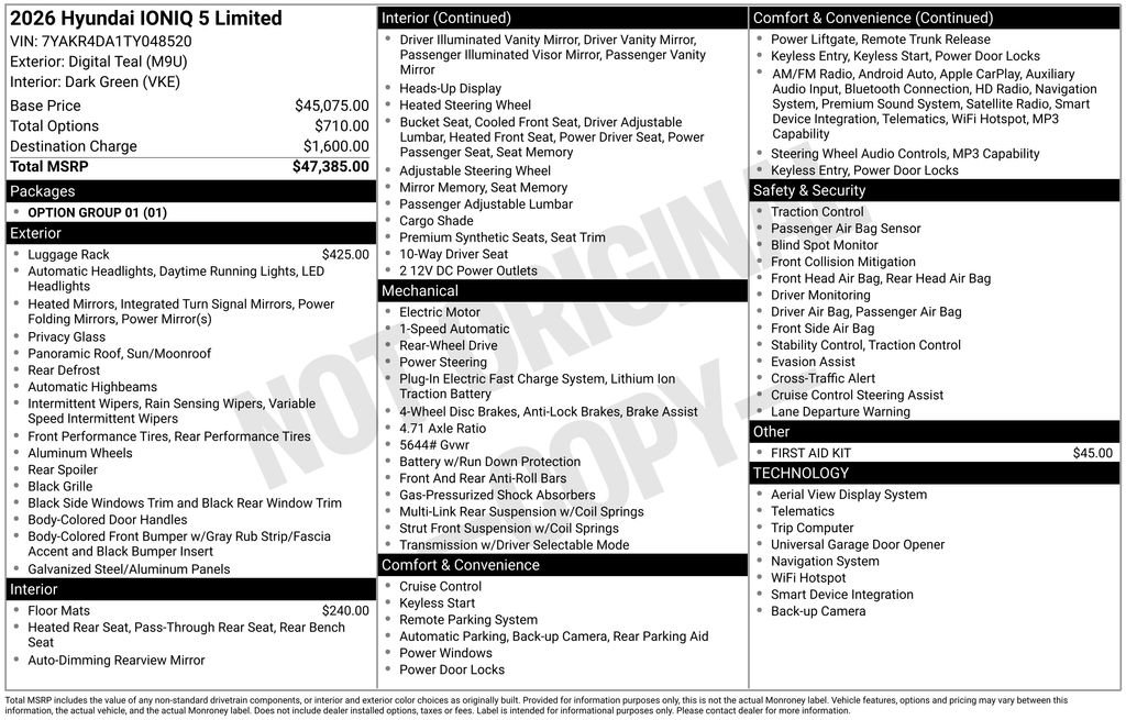 New 2026 Hyundai Ioniq 5 Limited image 34