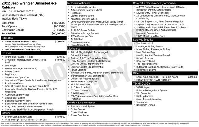 Used 2022 Jeep Wrangler Unlimited Rubicon 4xe w/ Cold Weather Group image 35